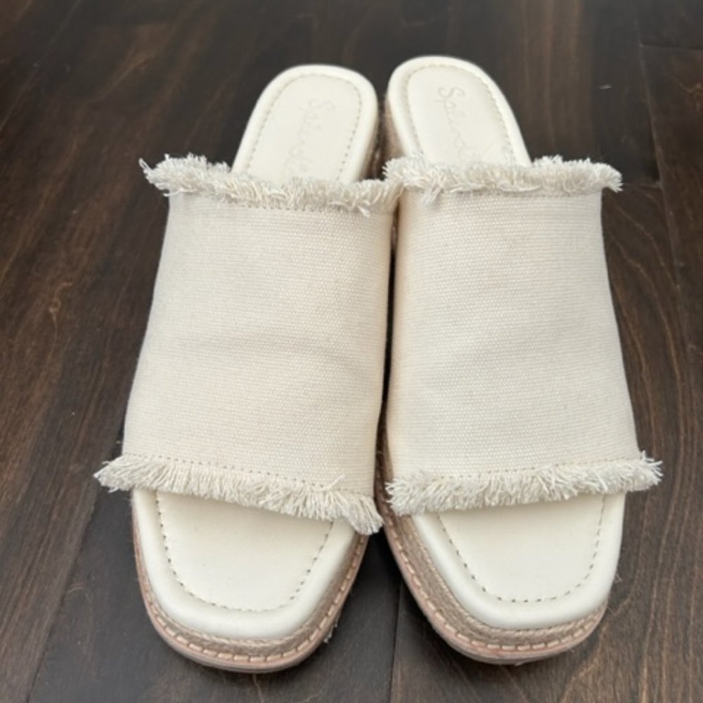 Splendid Espadrille Platform Wedge Slide Sandal